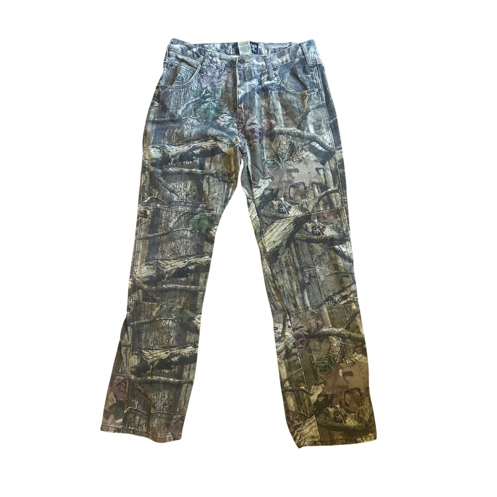 Mossy Oak Camo Hunting Pants Mens 34x34 Break-Up Infinity Cotton Denim Utility